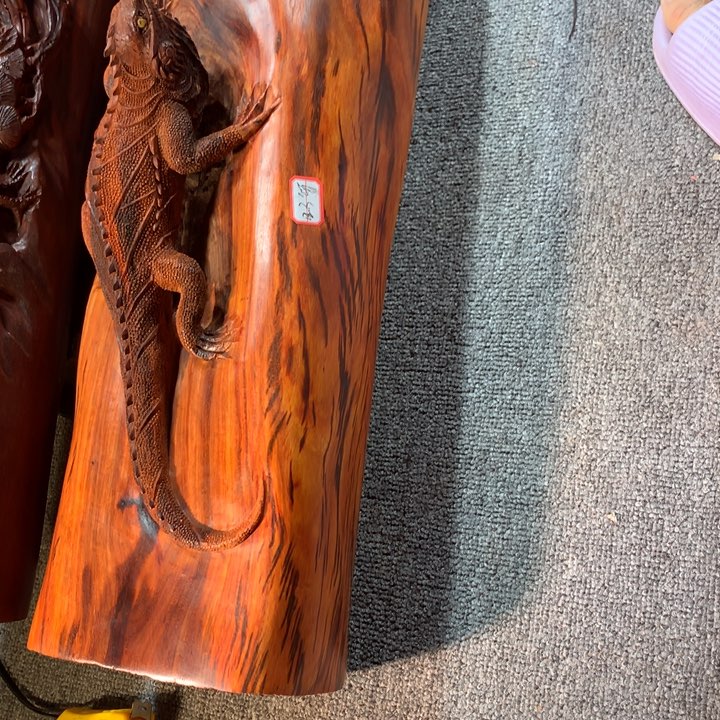 俺*蜥蜴横财摆件