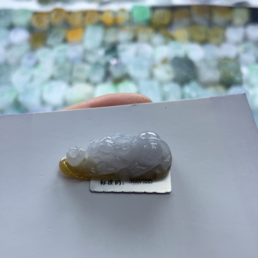 翡翠未镶嵌颈饰貔貅