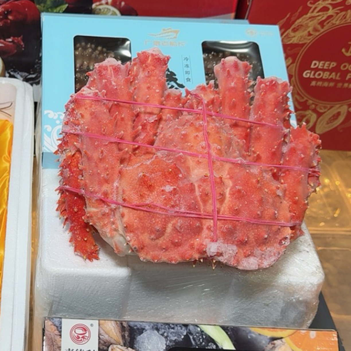 活冻帝王蟹，雪地肥版精品货3.3-5斤左右