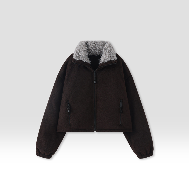 原单非世面货！摇粒绒毛领鹅绒服 541