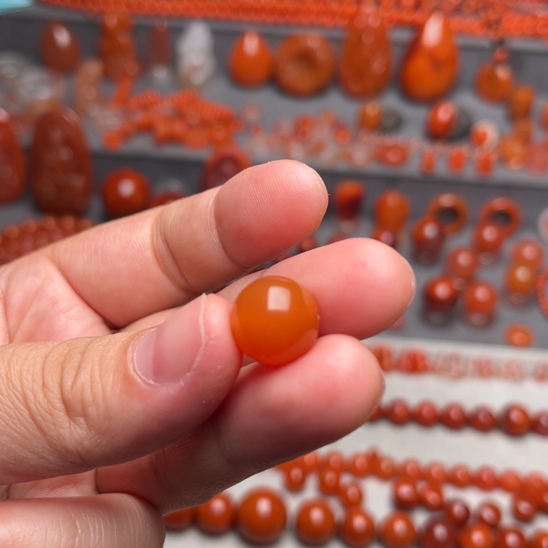 安****南红玛瑙未镶嵌配饰珠子12m