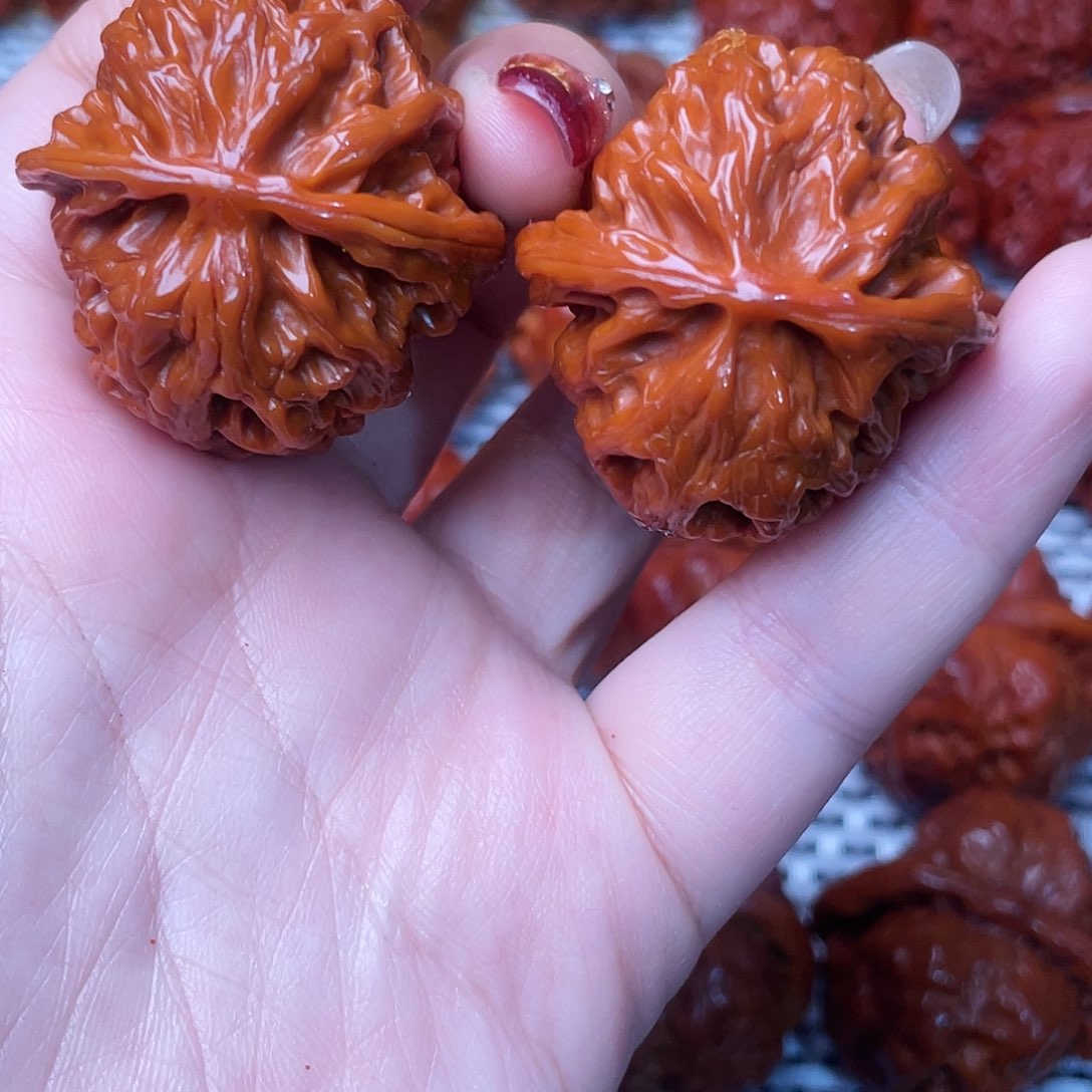 桃核吊坠文玩核桃 手把件 苹果圆 36