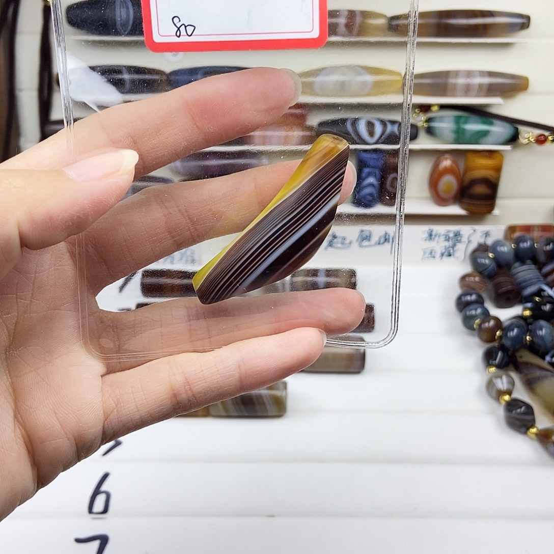 安***)玛瑙/玉髓未镶嵌颈饰