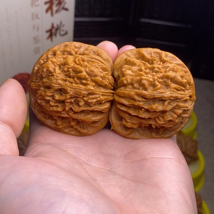 把件文玩核桃四座楼48微修打底