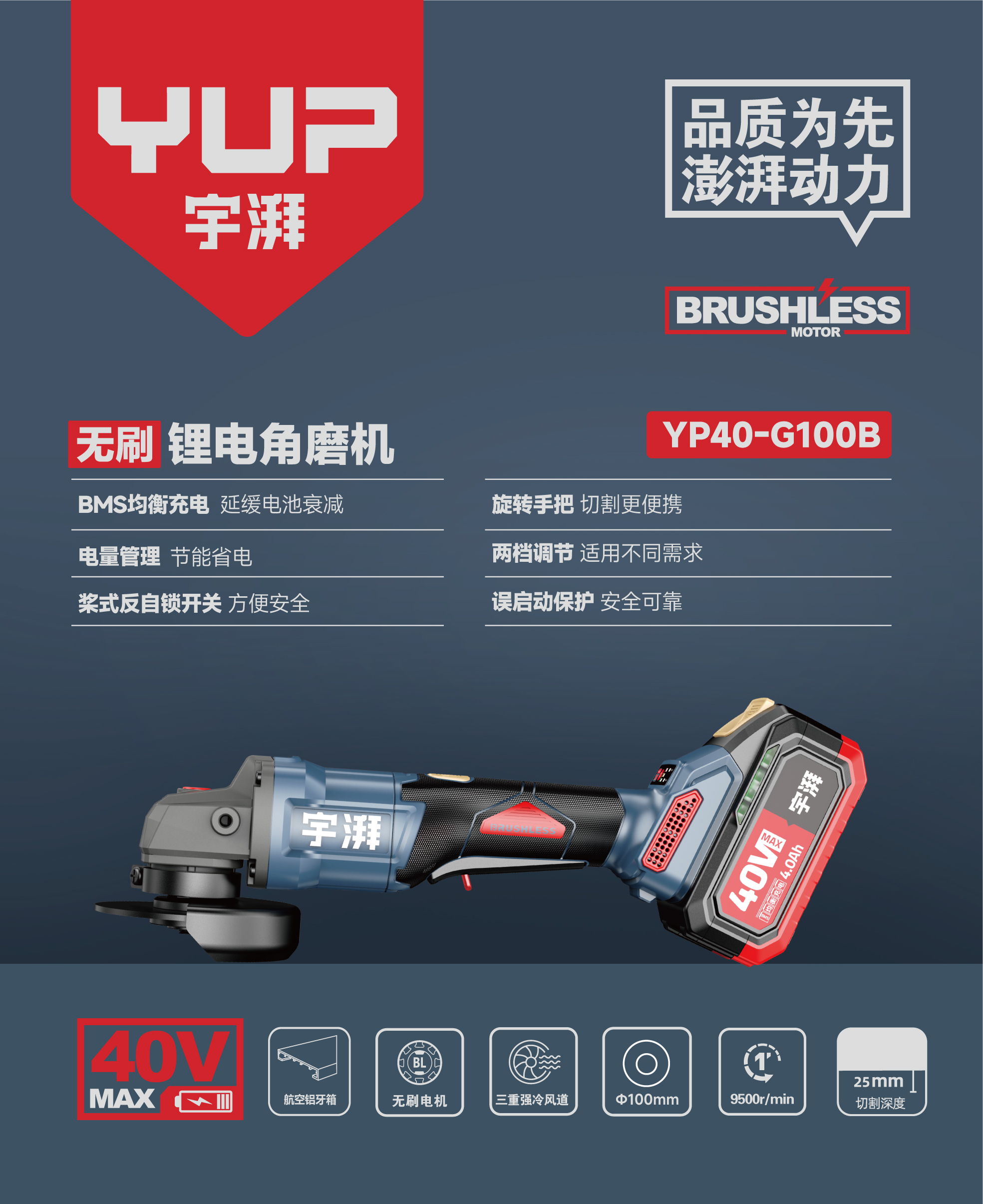 【王师爱贴砖】宇牌锂电角磨机多功能锂电磨光机抛光机切割机电磨机