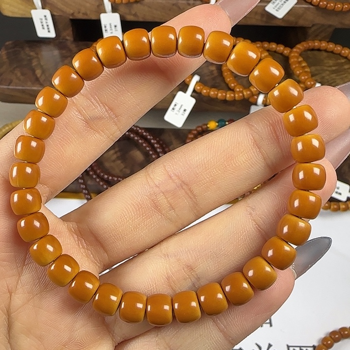 N***o手串橄榄核7.0mm 老挝核核尖全品