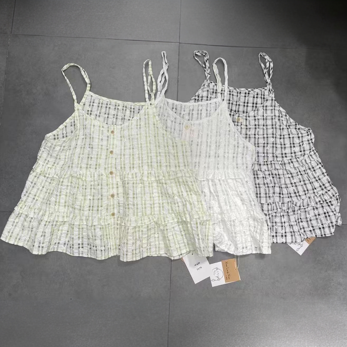 S8335 吊带休闲风小清新时尚潮流背心夏季宽松潮流风