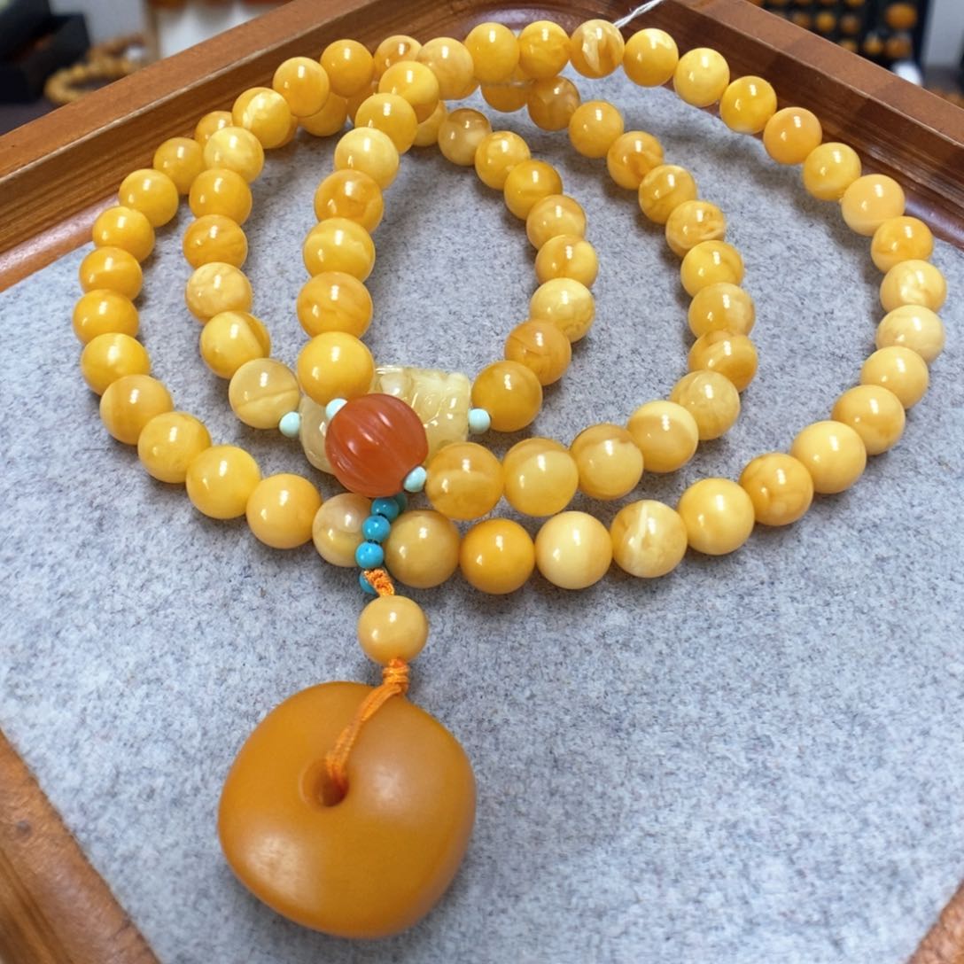 蜜蜡手串未镶嵌蜜蜡