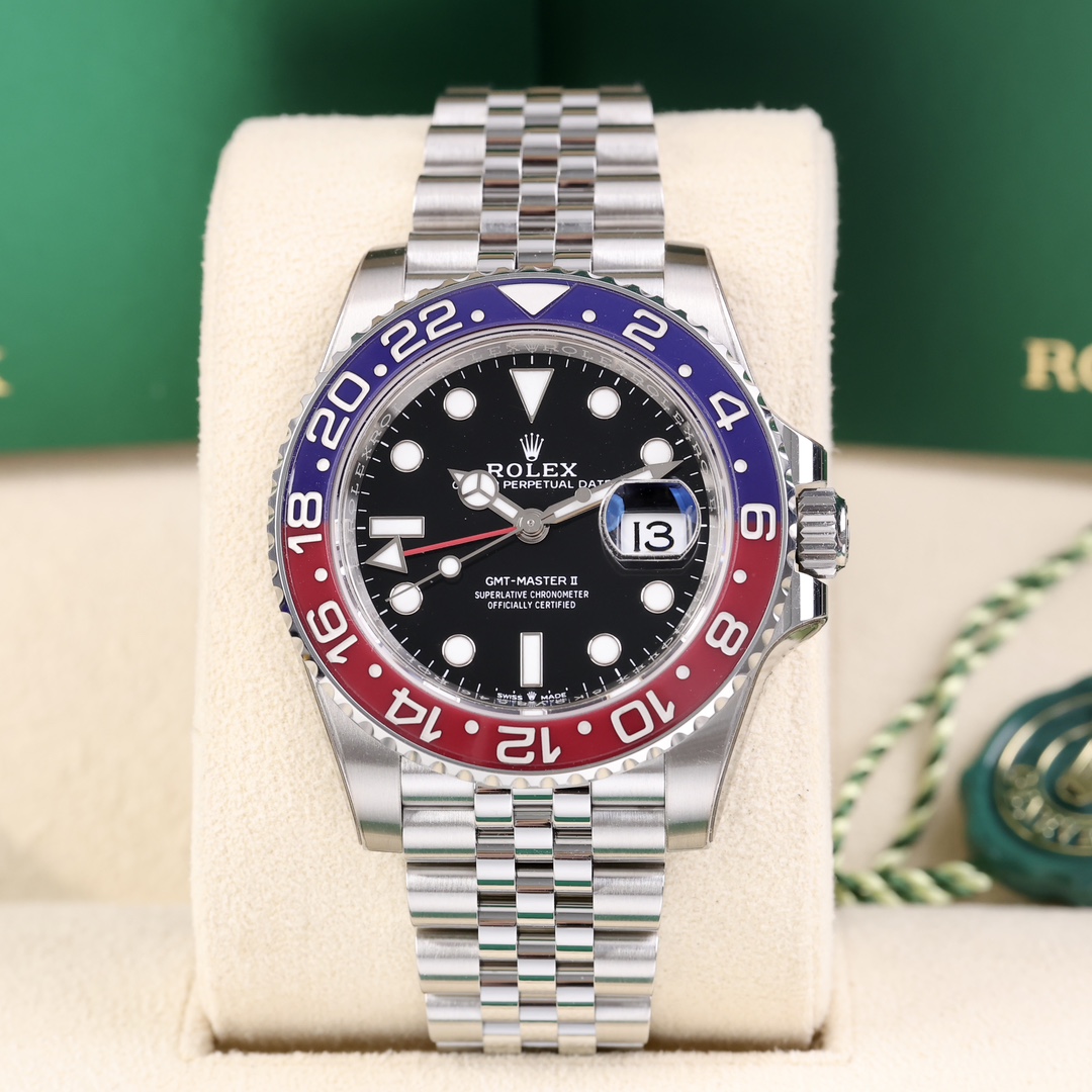 95新 Rolex/劳力士 126710 可乐圈 功能GMT两地时 2024年7月保卡