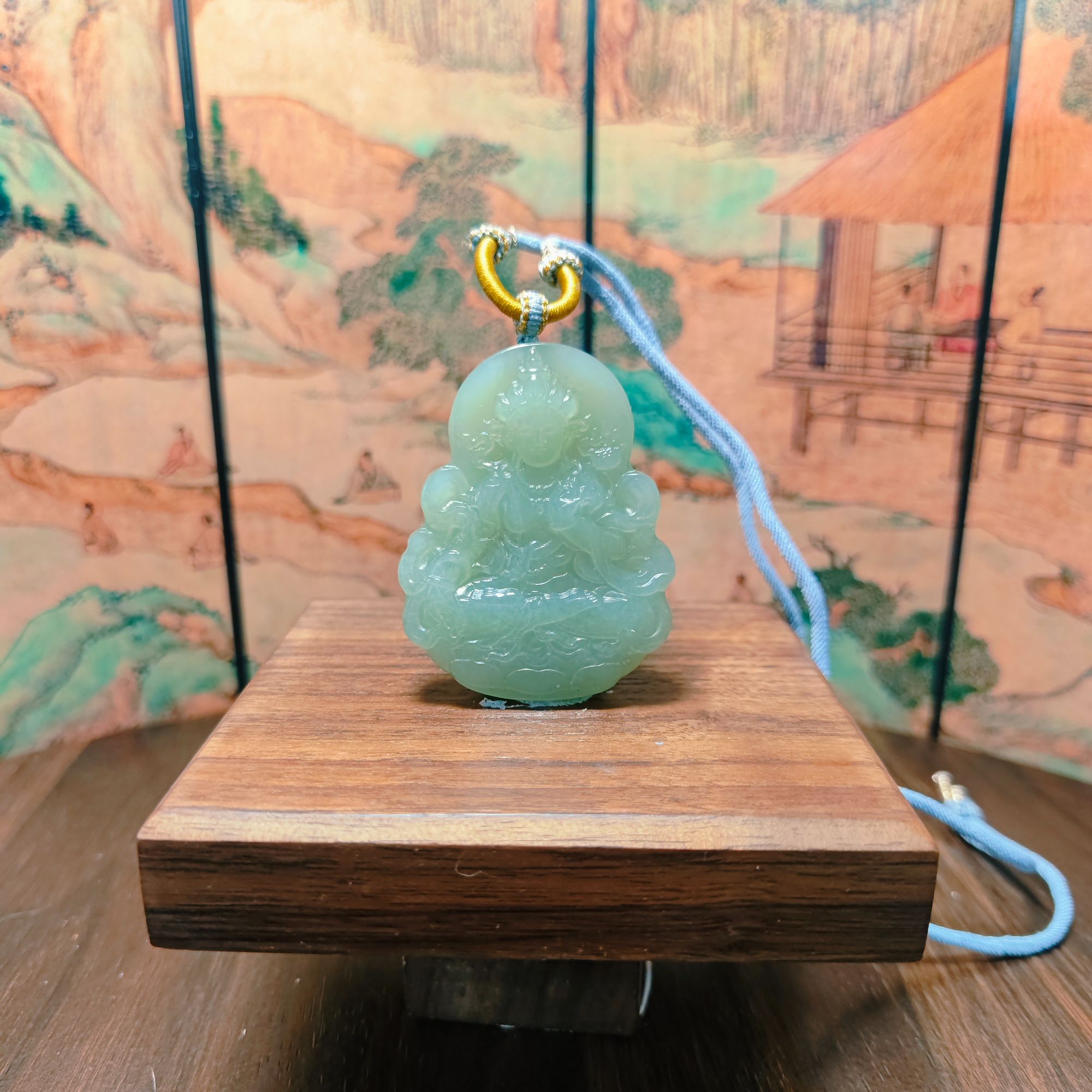 L和田玉度母吊坠0243