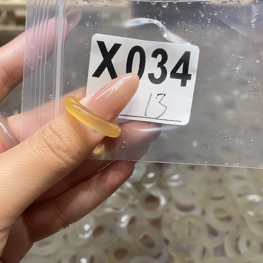 玛瑙/玉髓未镶嵌戒指034