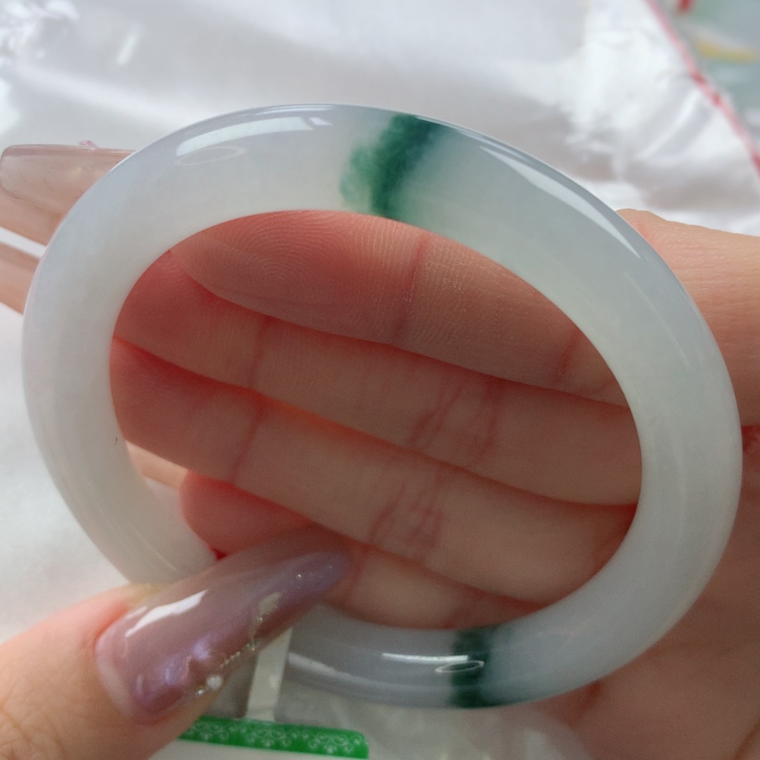 未镶嵌手镯翡翠缅甸天然翡翠A货53.6