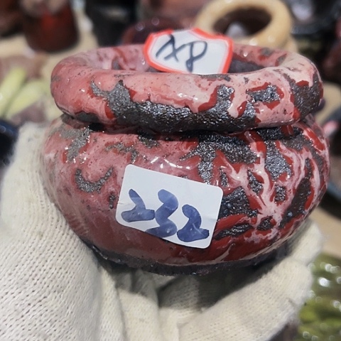 红陶粗陶花盆手工