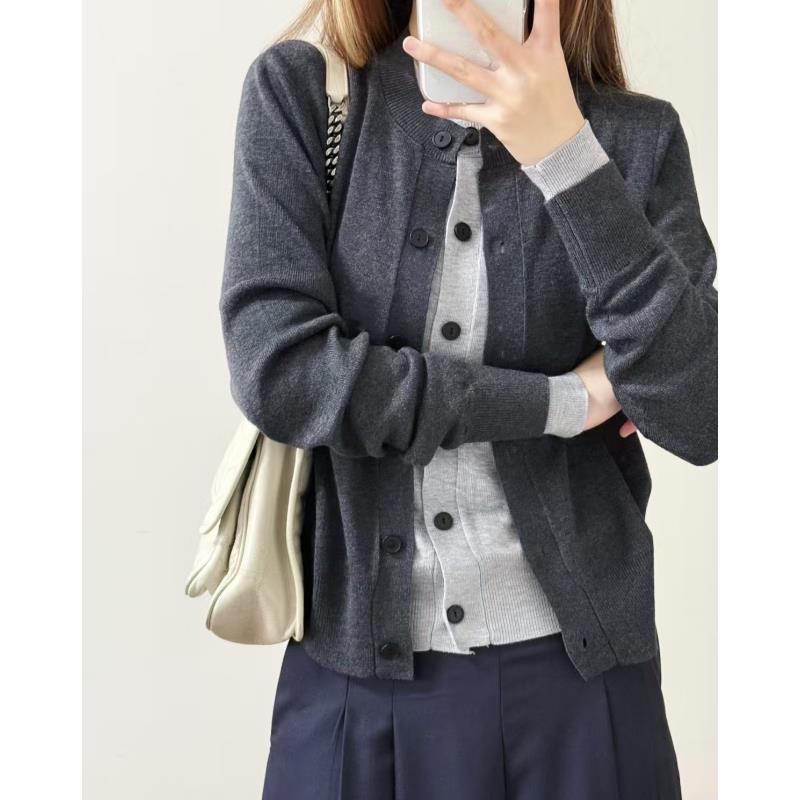 B010~~神雕侠侣纽扣外套~~灰蓝牛仔外套