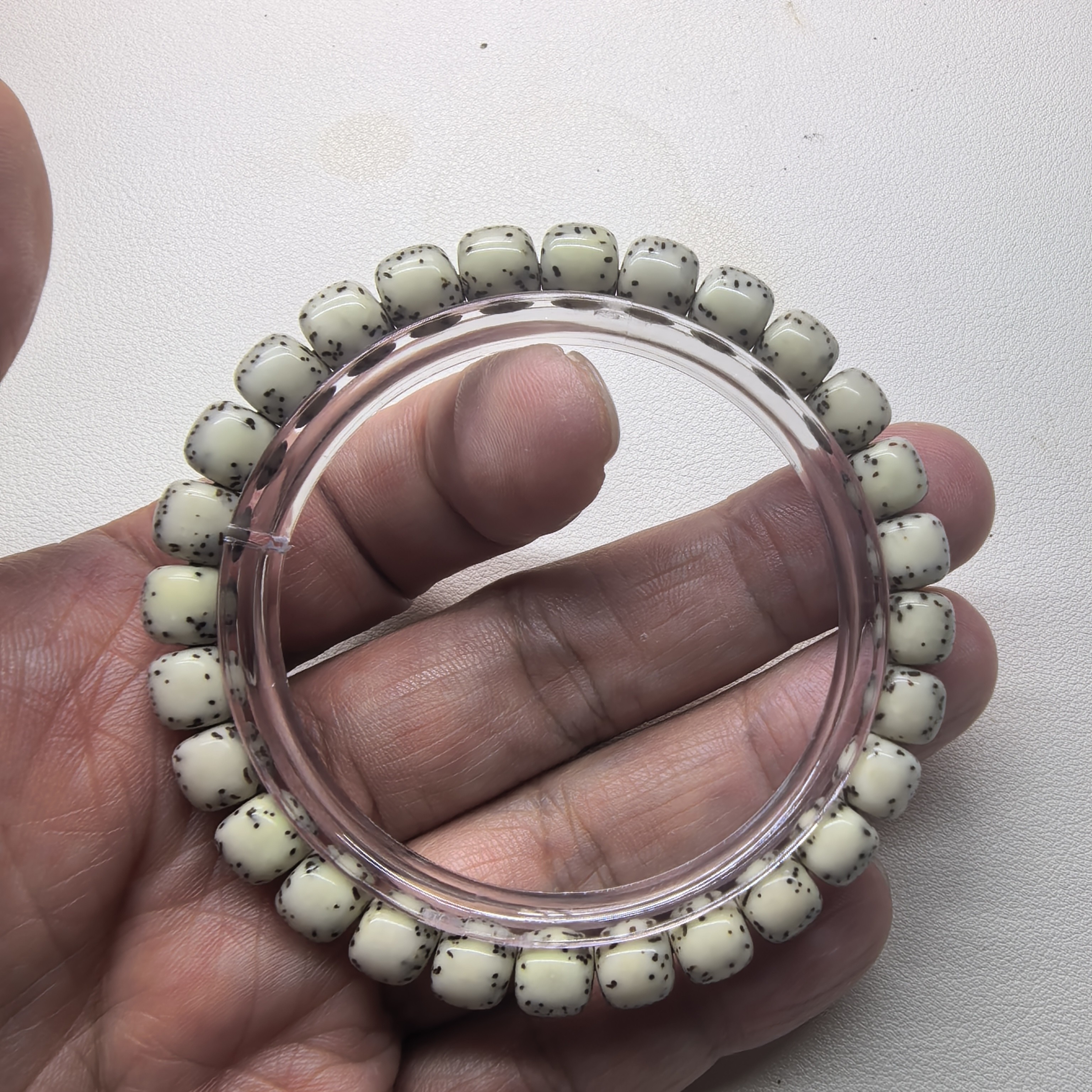 星月菩提 手串 8*7mm 灰背河豚 细星 河豚-11