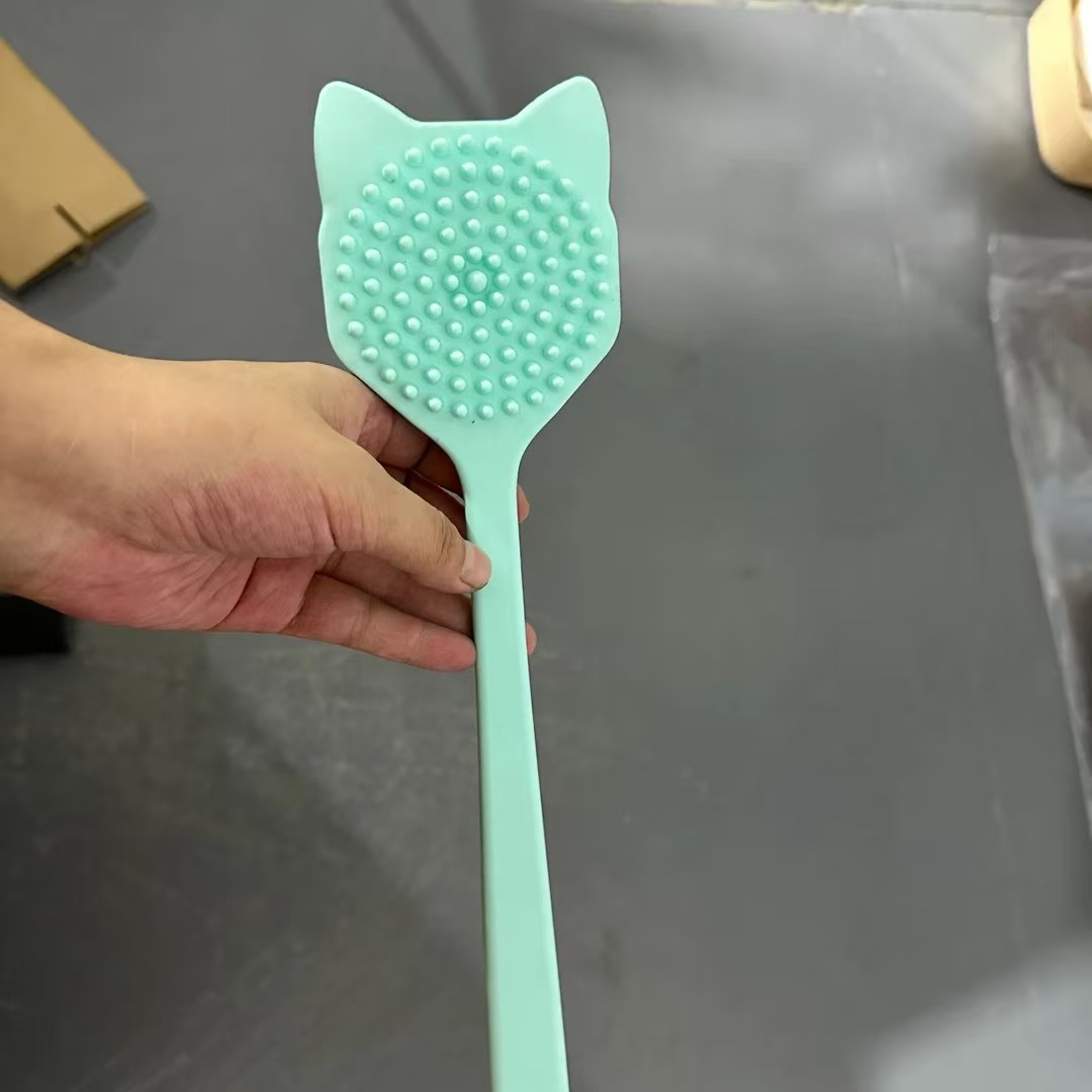 0硅胶实心双面搓澡刷颜色随机   减肥塑身