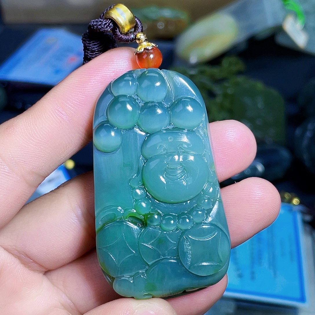 和田玉未镶嵌挂件