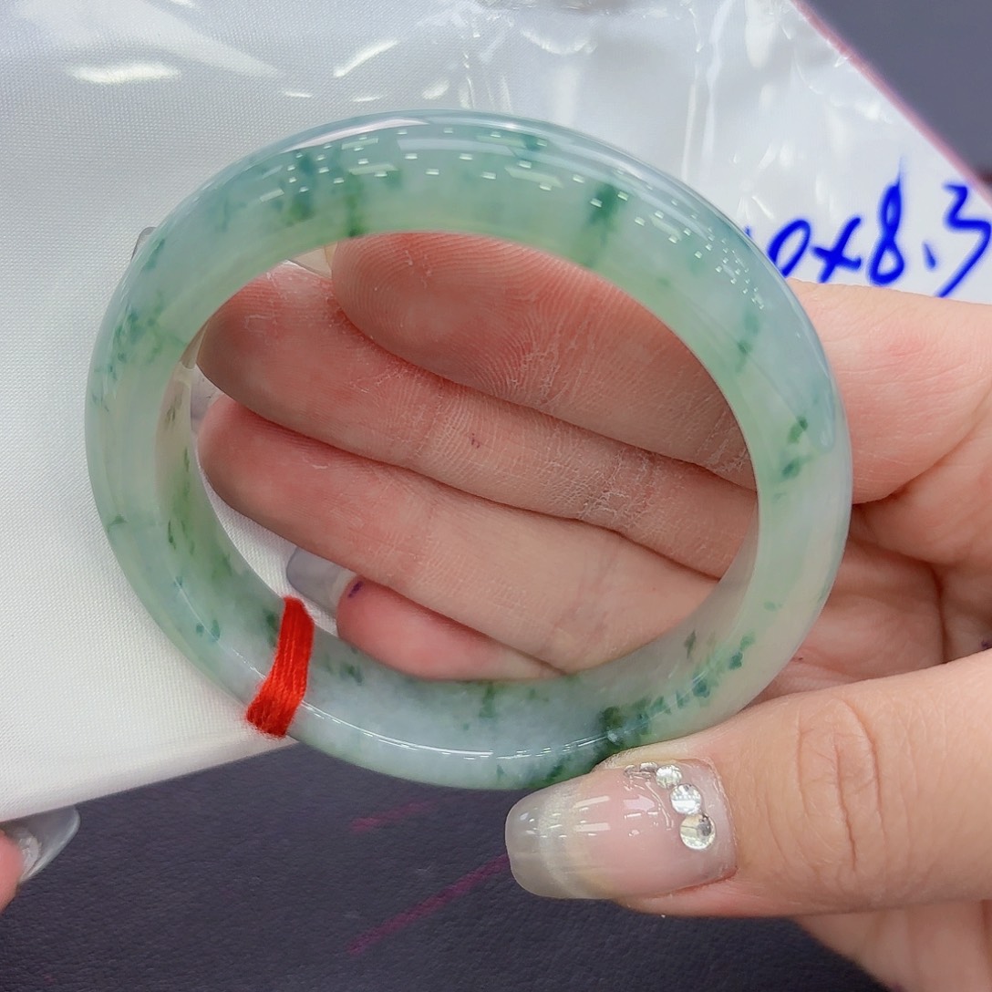 翡翠未镶嵌手镯手镯55