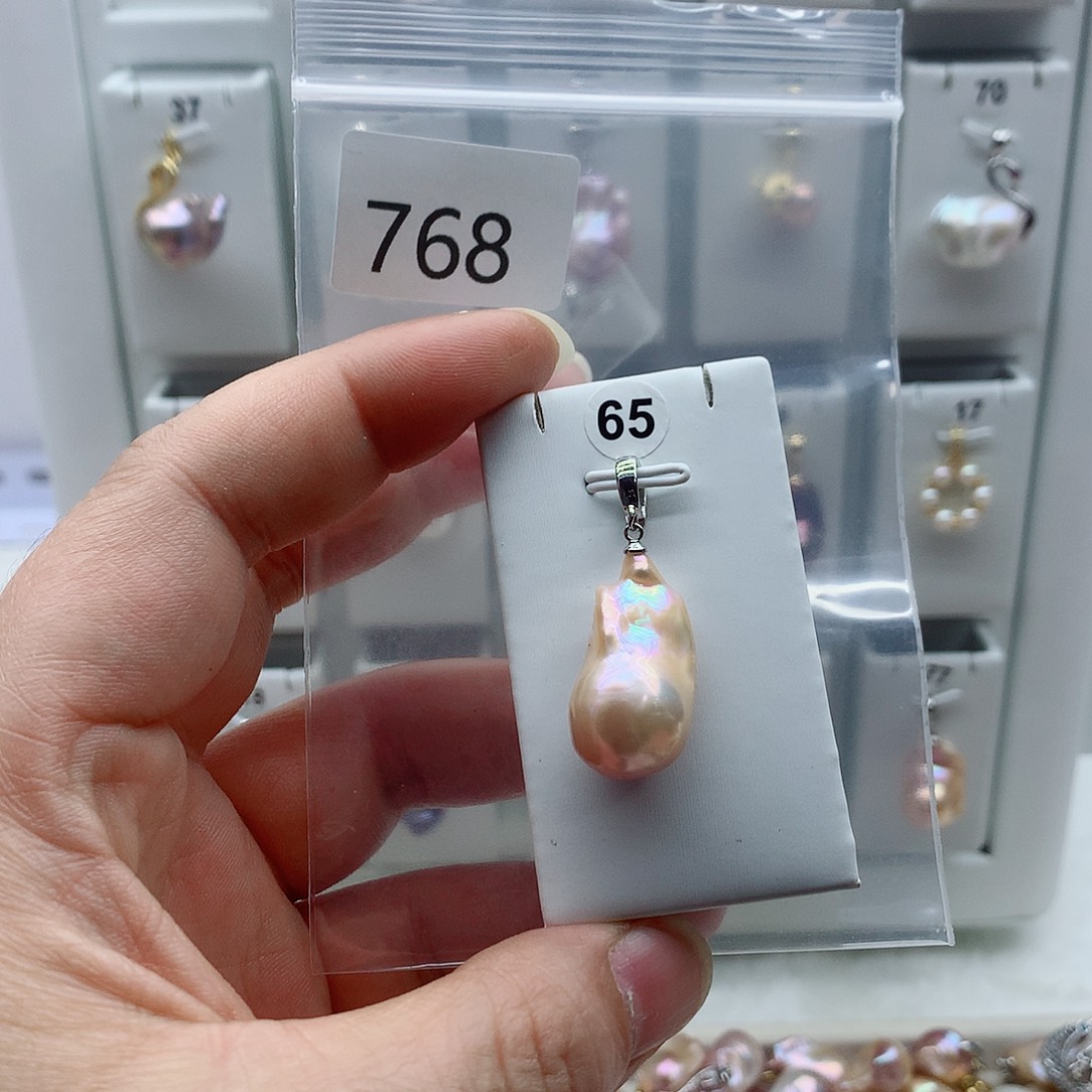 吊坠(不含链)淡水珍珠合金