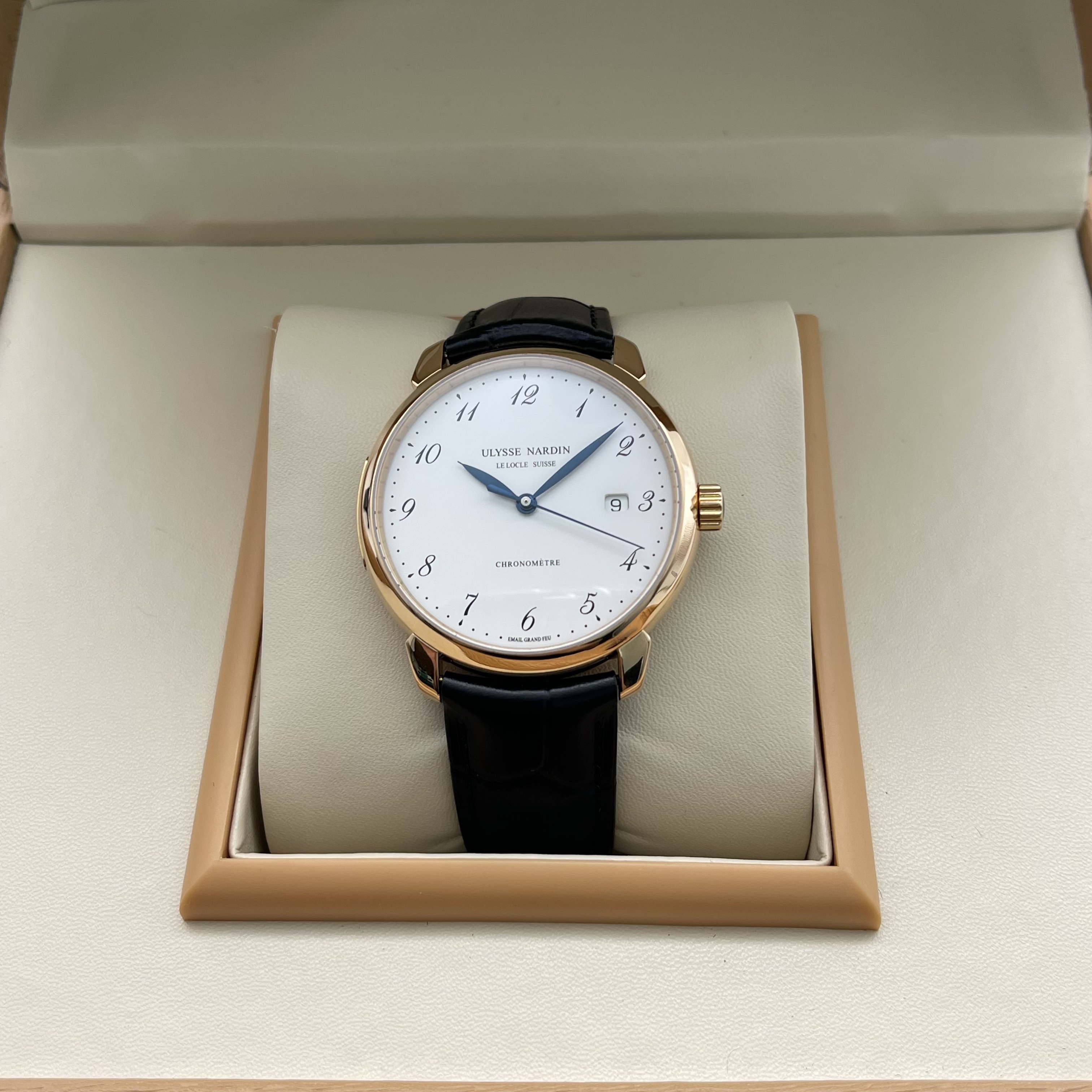 95新 Ulysse Nardin/雅典 鎏金/A83377/自动机械/表径40mm