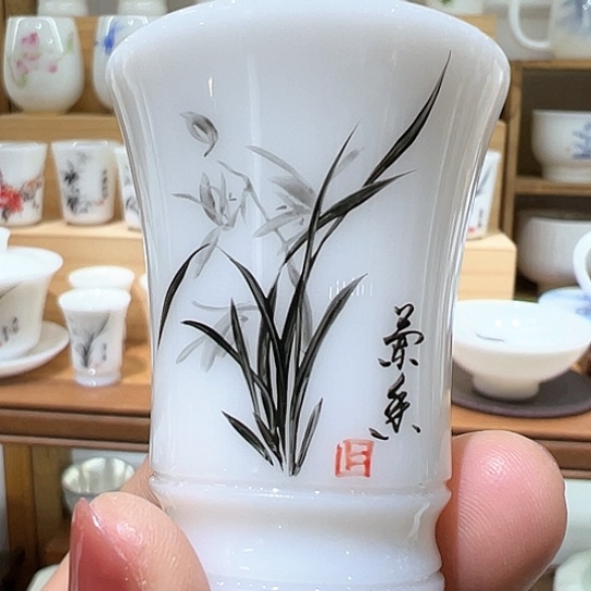 杯子德化璞玉冰种玉瓷