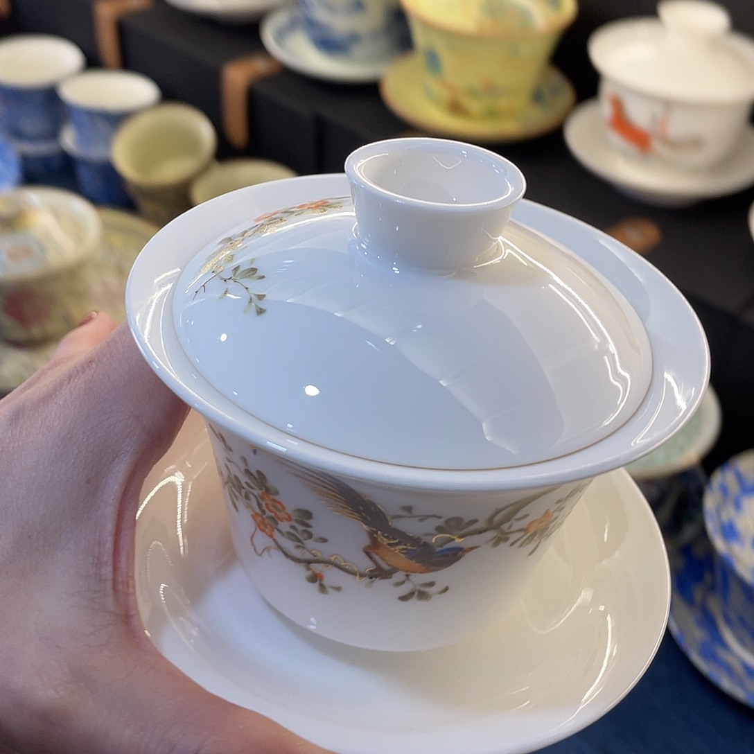 陶景德陶瓷盖碗茶具