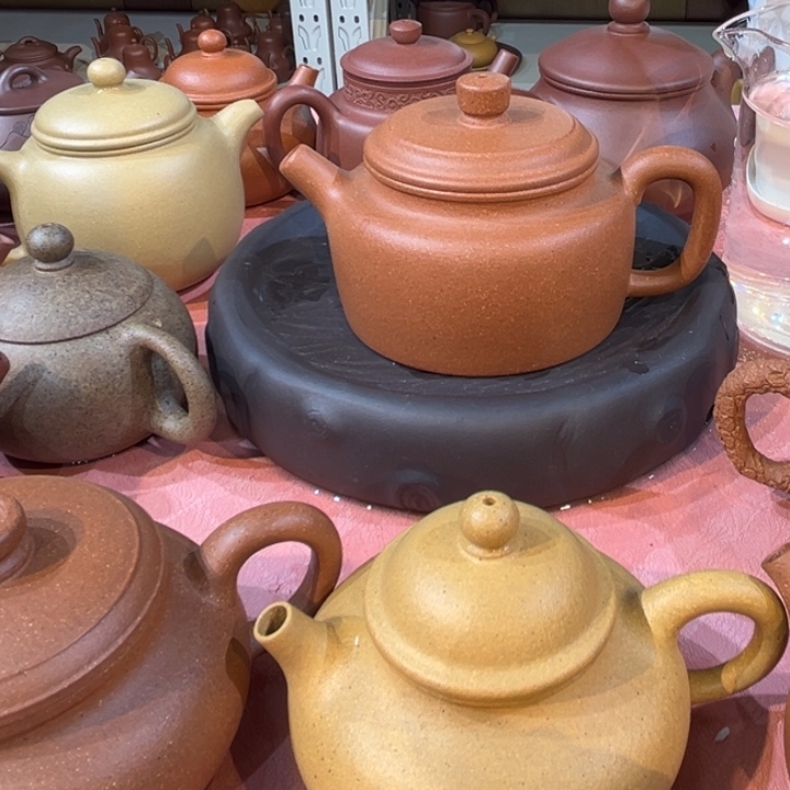 ꧁***꧂茶案紫砂五彩段德中200cc