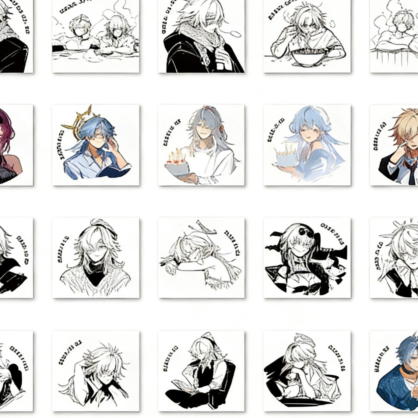 【崩铁1.0杯垫】手绘线稿陶瓷杯垫线稿大王创意杯垫