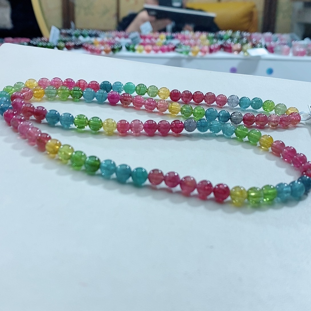 碧玺手链未镶嵌有****-碧玺