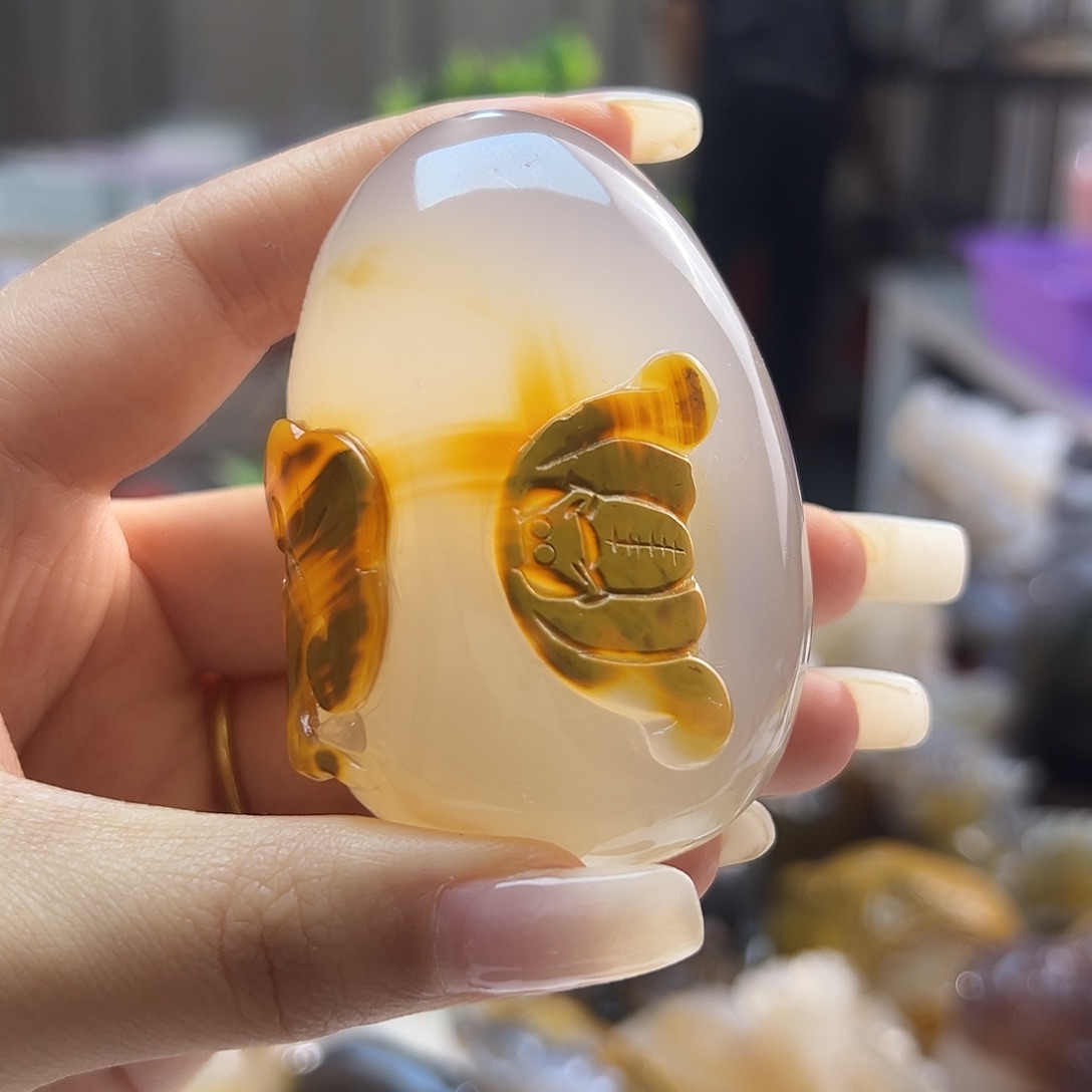 玛瑙/玉髓未镶嵌吊坠(不含链)