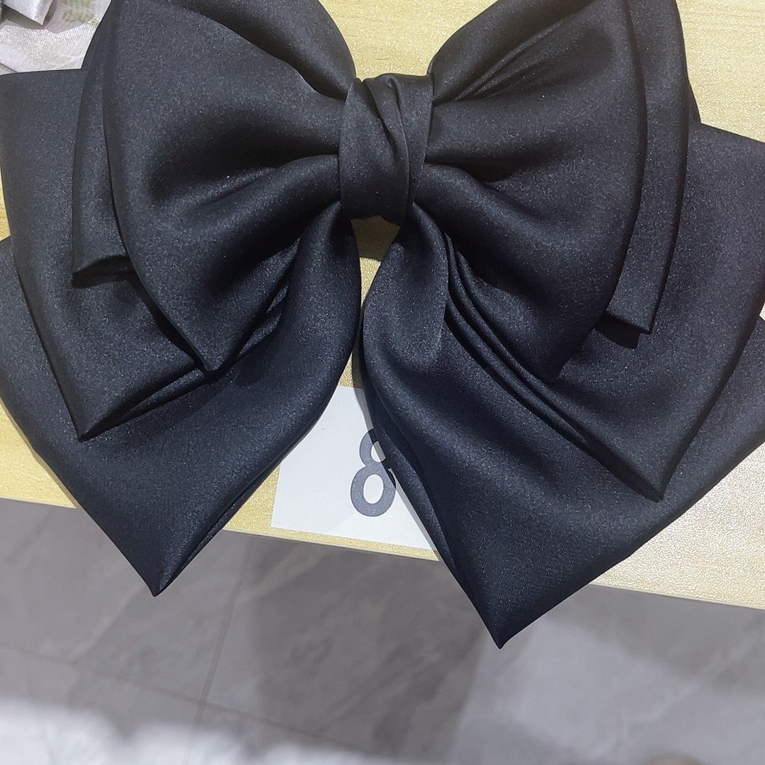 皮质铁合金蝴蝶结发夹