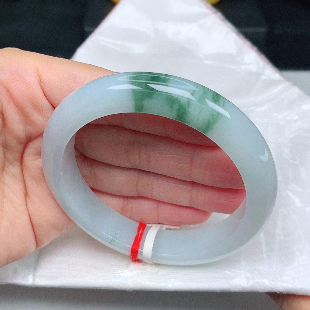 未镶嵌手镯翡翠飘绿13