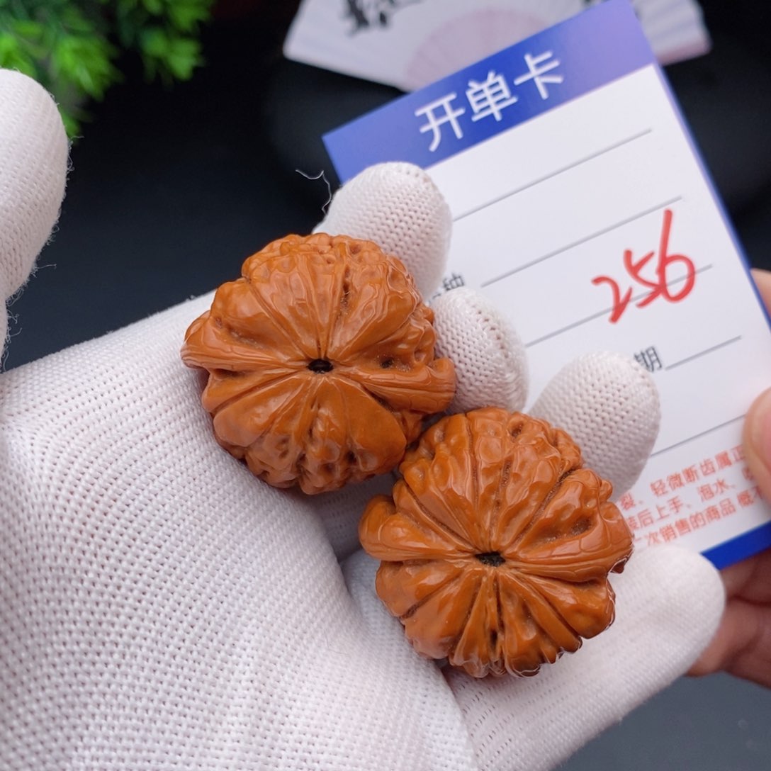 文玩核桃把件36甲骨文256