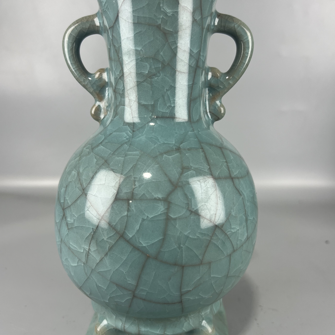手工制作青瓷陶瓷摆件古瓷工艺品