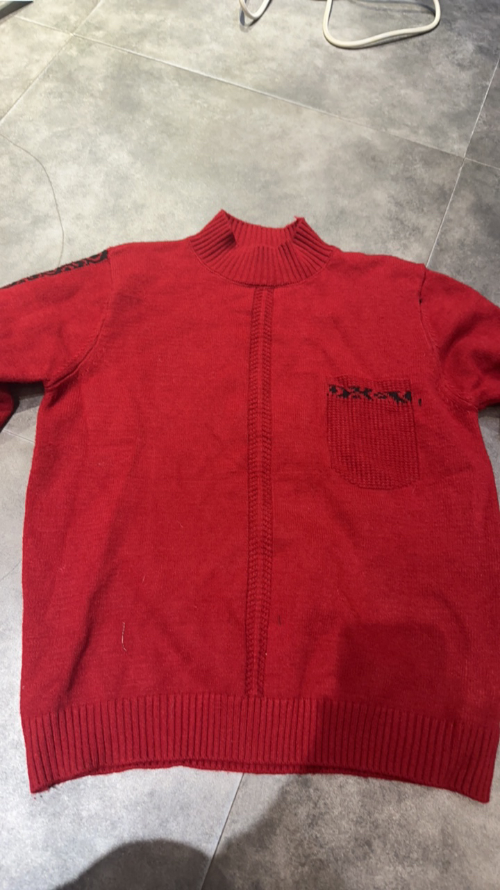 提花半高领打底衫套头毛衣宽松大码羊绒针织衫