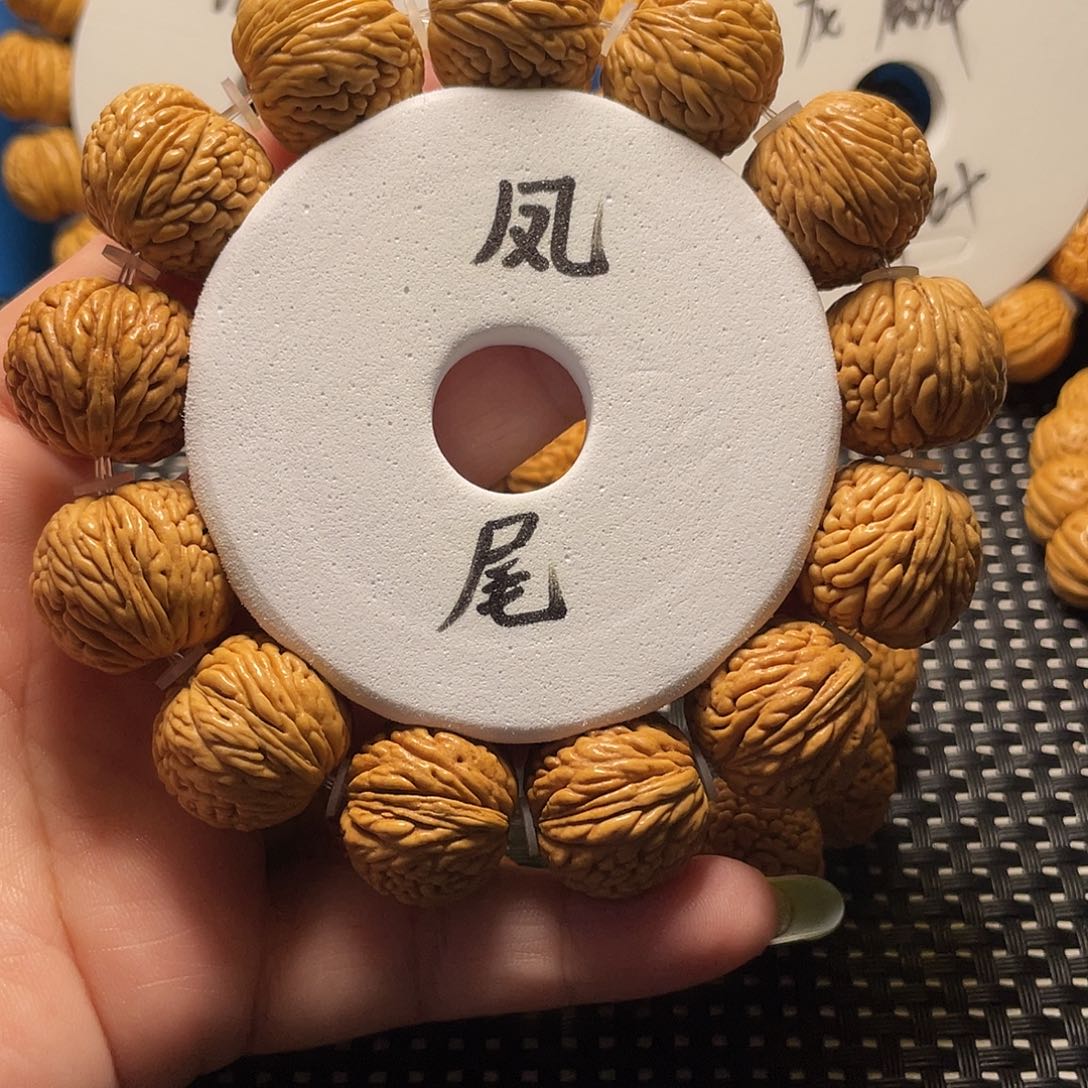 水***成桃木皮质规整度真高！