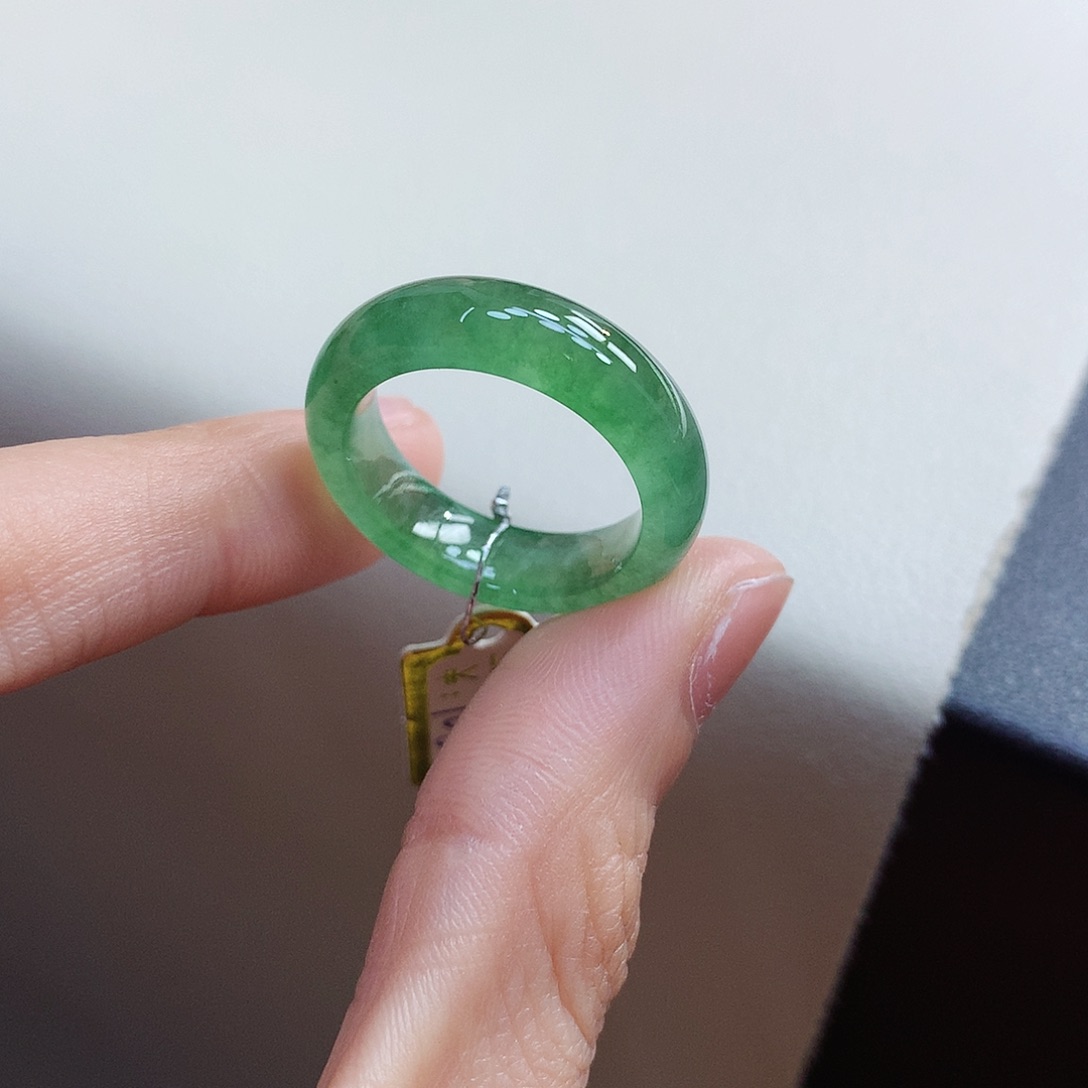 翡翠戒指未镶嵌O****e18-19号