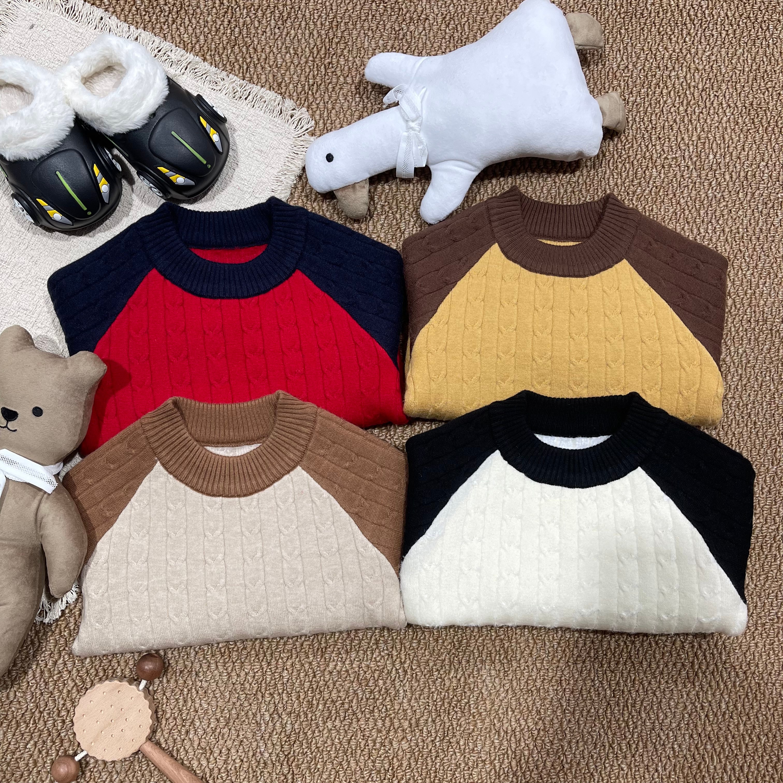 【251114】宝宝一体绒圆领毛衣