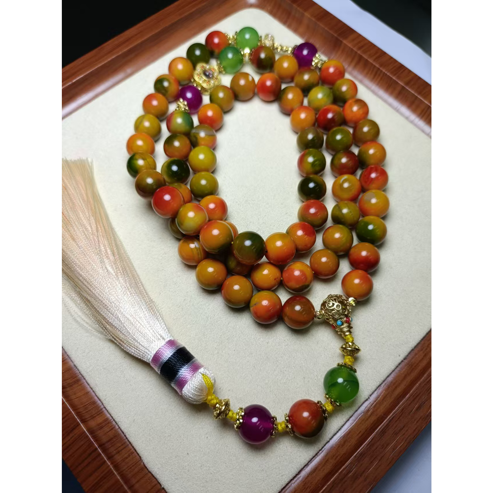 琳琳「珍藏精品」岩心舍利项链A532