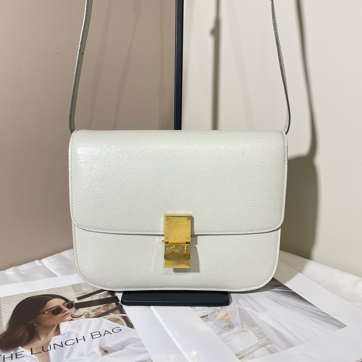 95新 Celine/思琳 赛琳白金豆腐包