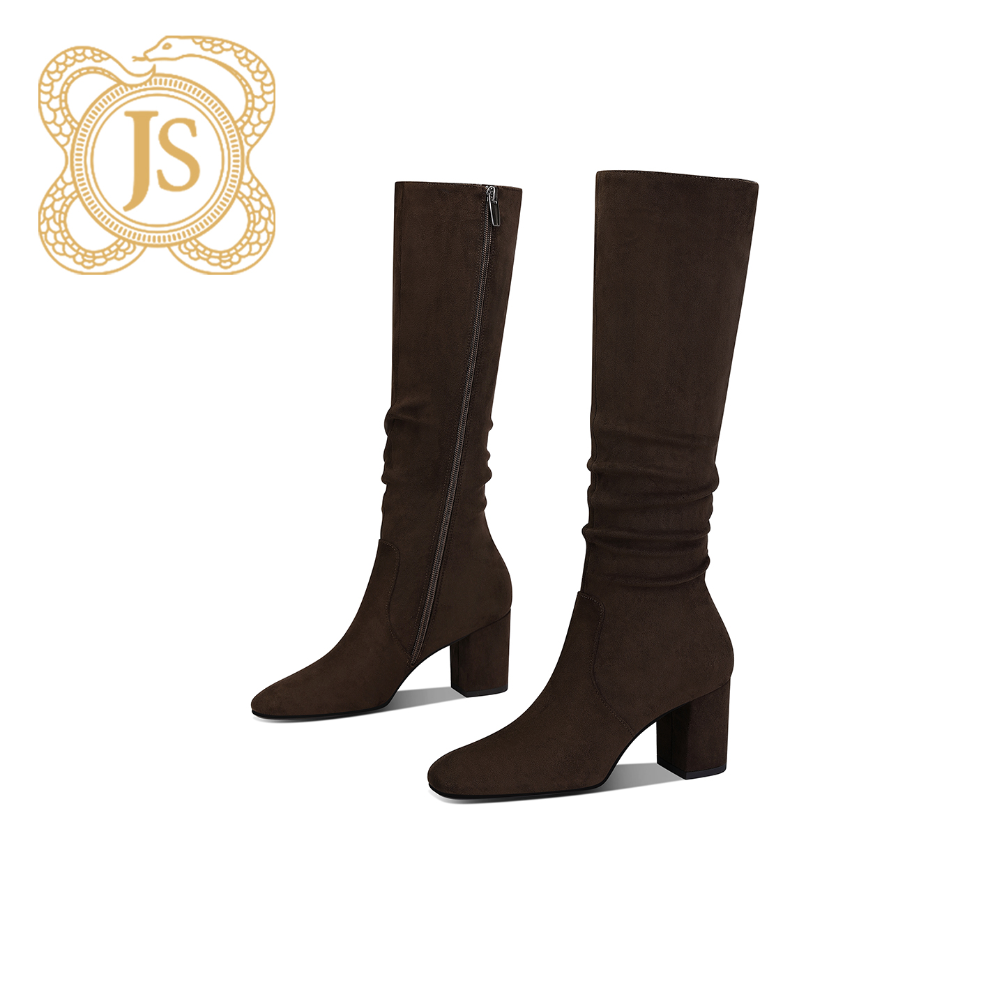 已开价，6033X8524高跟骑士尖头过膝秋冬时尚欧美方头粗跟长靴