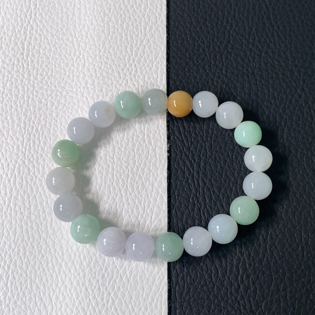 翡翠手串未镶嵌卡 9+