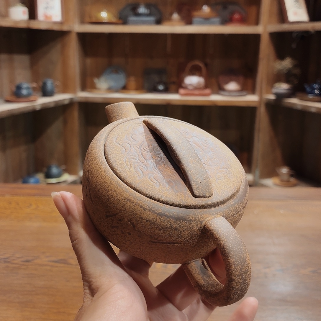 柴烧老岩泥茶器皿