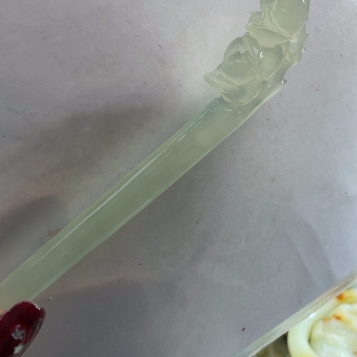 岫玉未镶嵌发簪发簪