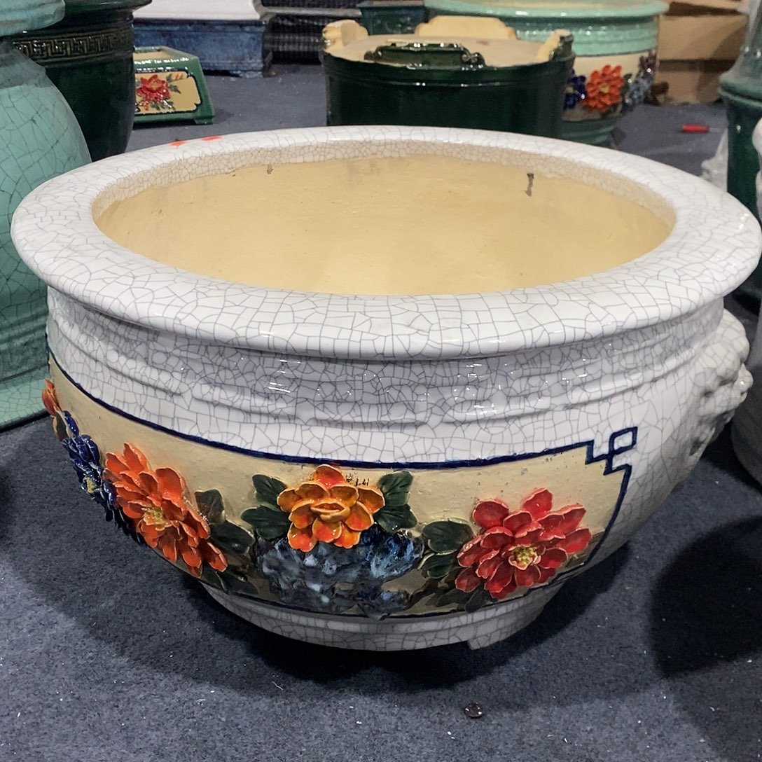 铁***核正宗石湾盆石湾盆石湾