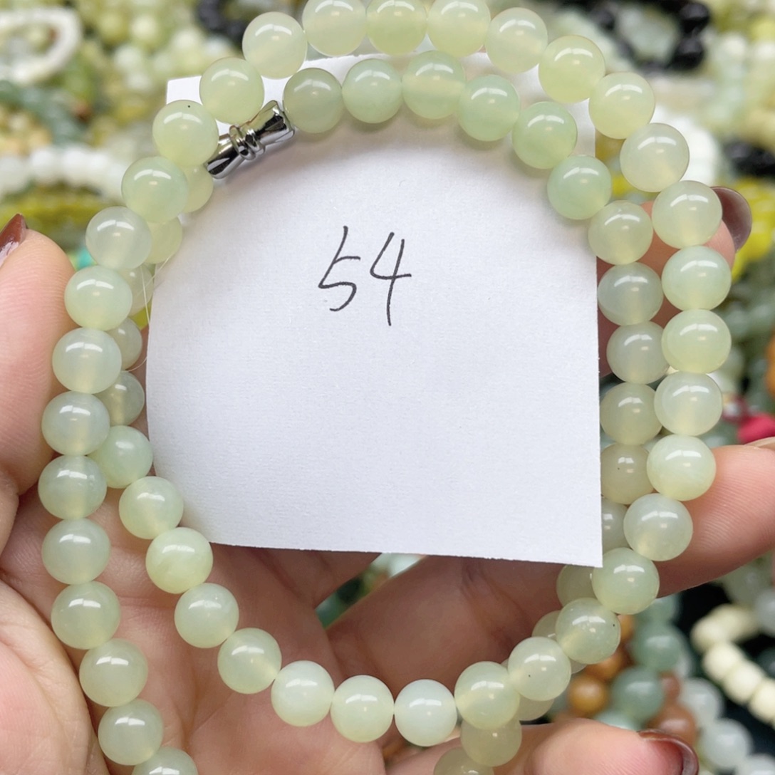 未镶嵌蛇纹石玉手链