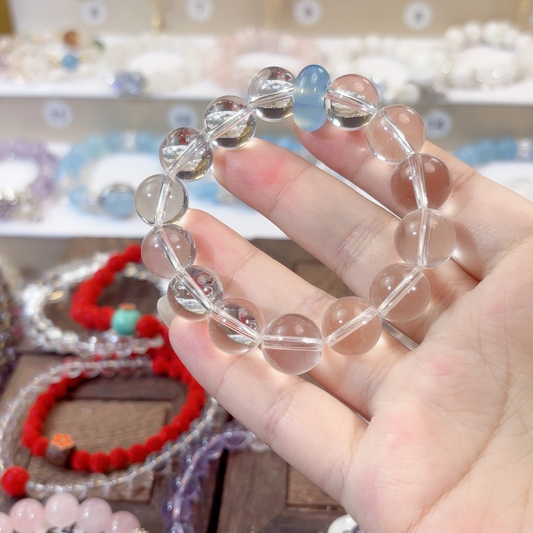 水晶手链未镶嵌白水晶