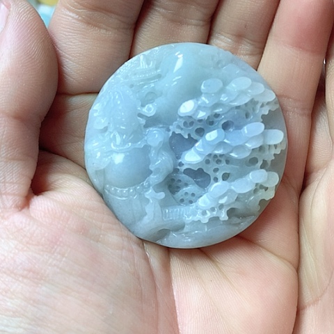 翡翠颈饰未镶嵌天然缅甸翡翠a货