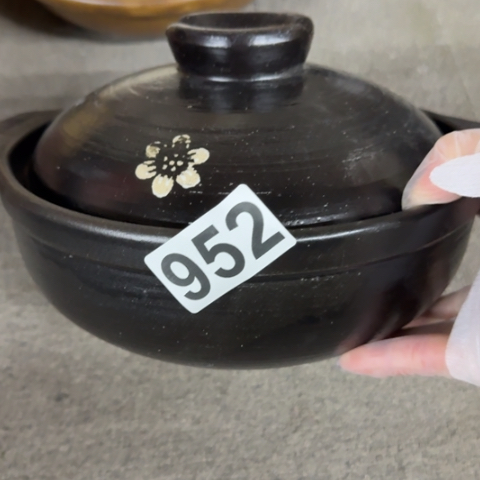 泥塑磁州窑出口尾货干烧锅口径24高9遐思品