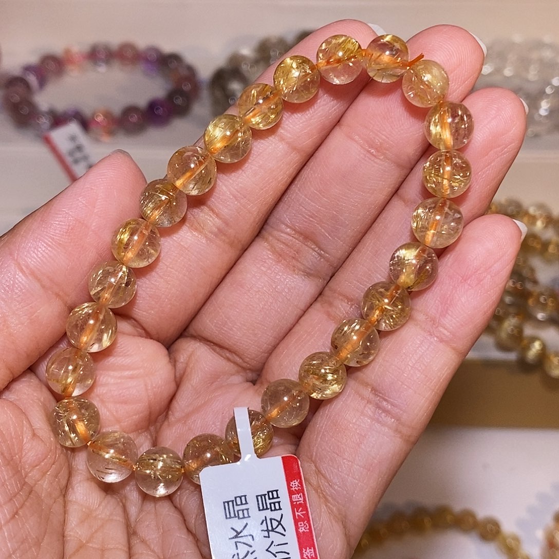 【闪购商品】发晶手串未镶嵌9*金发7m